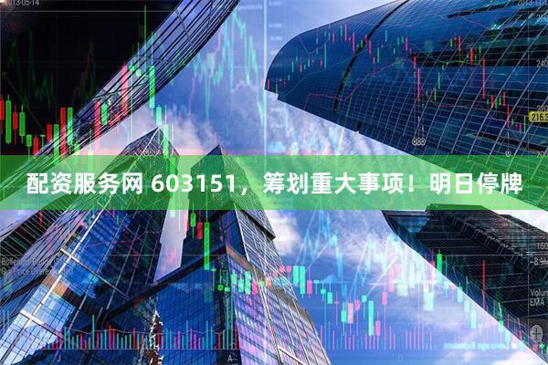 配资服务网 603151，筹划重大事项！明日停牌