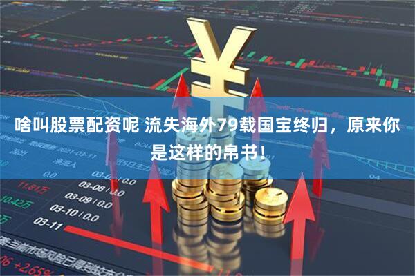啥叫股票配资呢 流失海外79载国宝终归，原来你是这样的帛书！